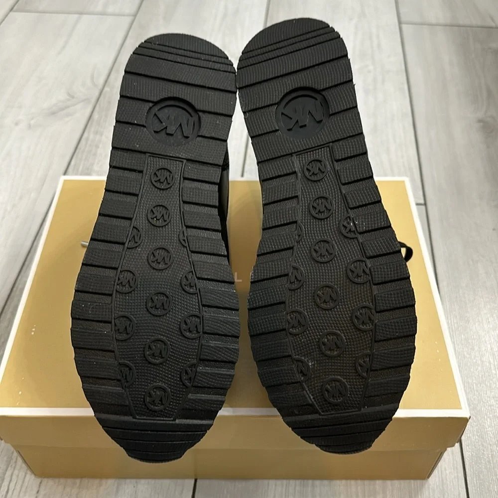 NWT Michael Kors Wilma Trainer Black Tech Canvas Sz. 8M - Picture 10 of 13